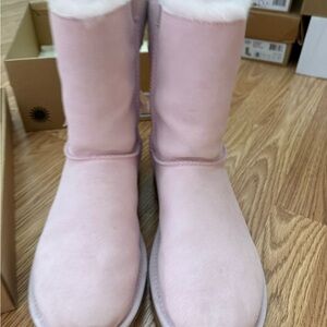 UGG Light Pink Classic Short Shearling Boots